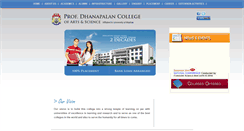 Desktop Screenshot of dhanapalancollege.com