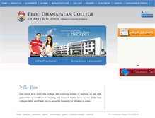 Tablet Screenshot of dhanapalancollege.com